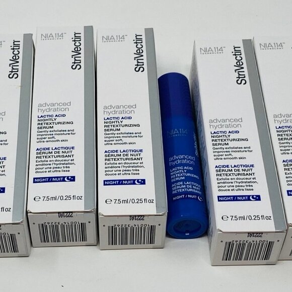 6 Strivectin Advanced Hydration Lactic Acid Night Retextruizing Serum .25 - Picture 1 of 1